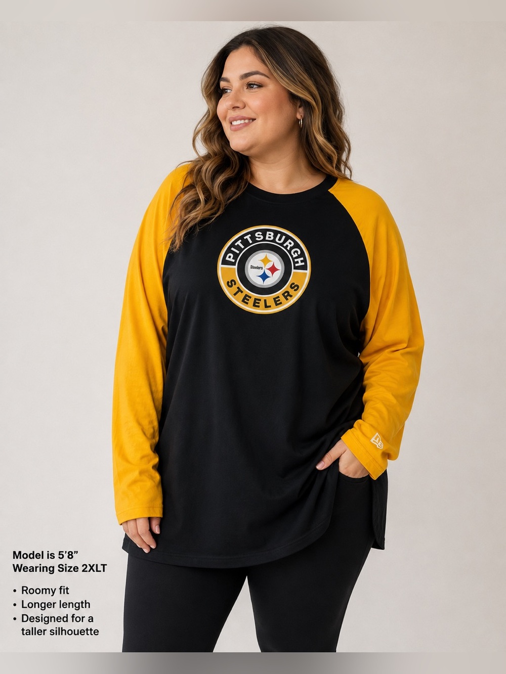 New Era Pittsburgh
Steelers Long Sleeve Shirt
2XLT Tall Black Gold